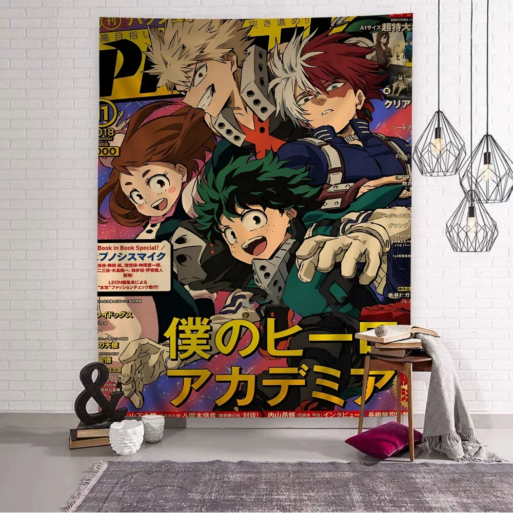 VIKAMA My Hero Academia Anime Tapestry Cute Decorative Wall Hanging Perfect For Living Rooms, Bedrooms, And Home Decor