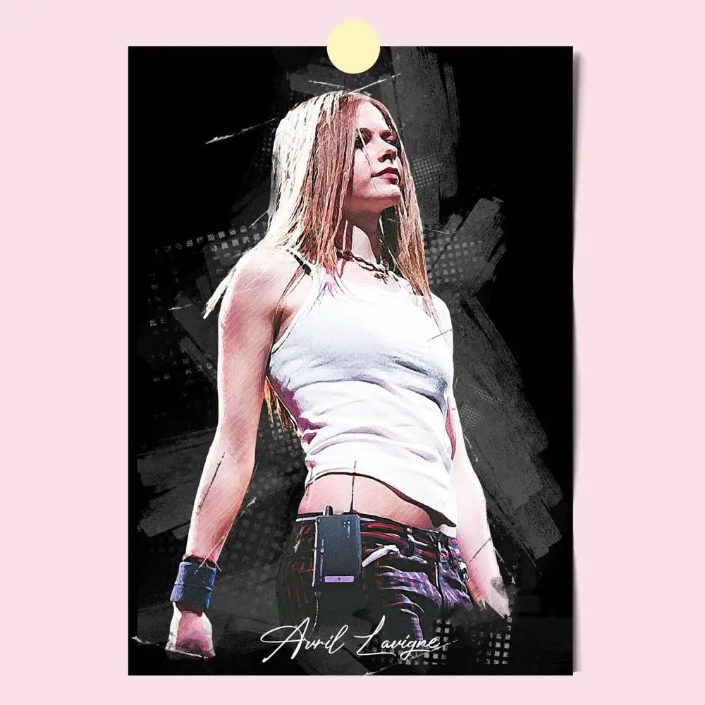 Poster HD Anime Hot Theme Singer/OST/Movie-Waterproof Self-Stick Home Decor Star Singer Avril Lavigne