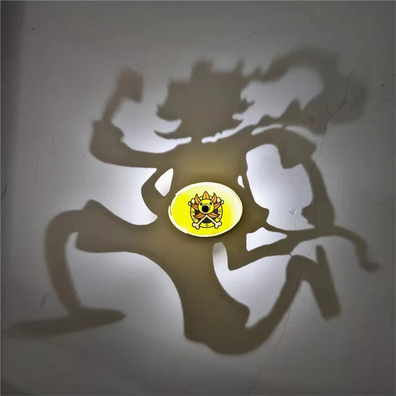 Anime Kaito Kid Conan Goku Luffy Shadow Light Projector Lamp Creative Atmosphere Night Light Surprise Gift For Friends  Besties
