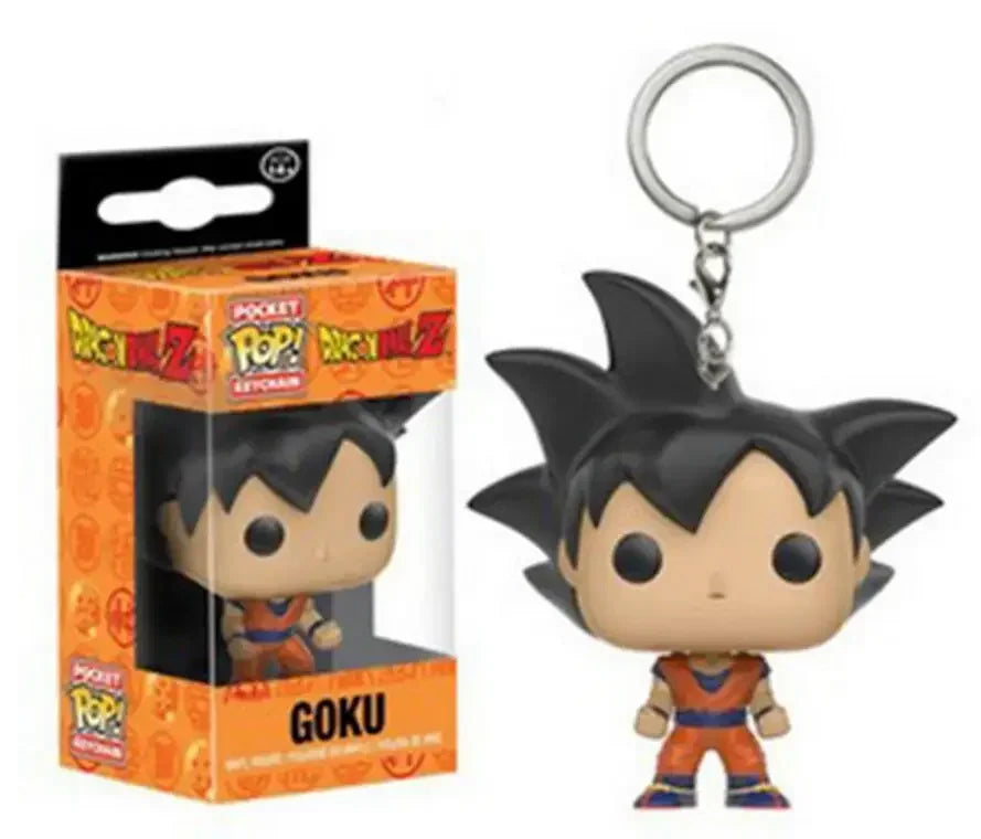 Funko Dragon Ball Z Son Goku Naruto Vegeta Master Roshi Gohan Form Frieza Figure Doll Collectible Model Toy Keychain PVC Figures