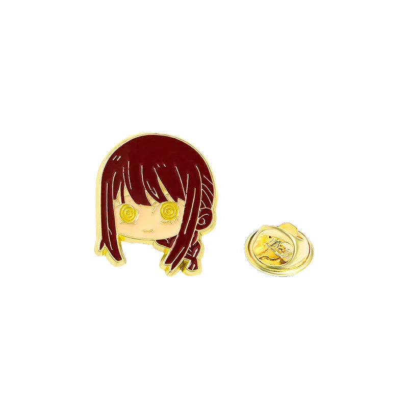Chainsaw Man Enamel Pins Anime Pochita Power Brooches for Women Clothes Badge Kids Bags Decoration Classic Toys Christmas Gift