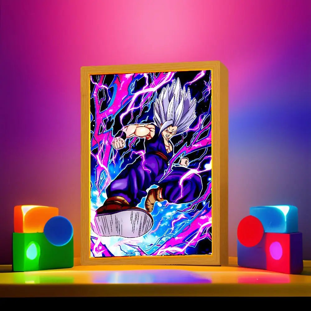Dragon Ball Z Goku Vegeta LED Photo Frame – Moon Light