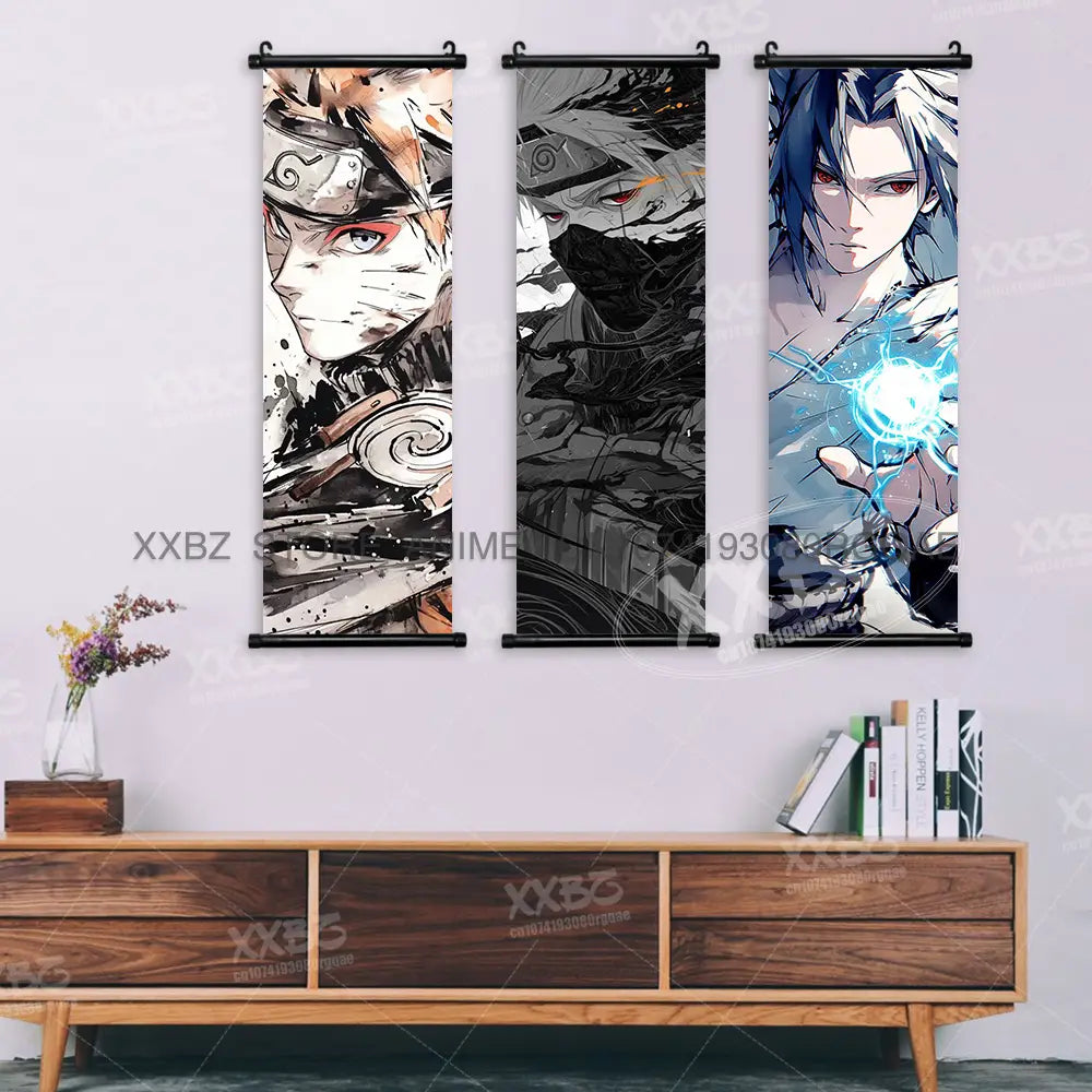 Naruto Hinata Canvas Wall Scroll – Anime Decor