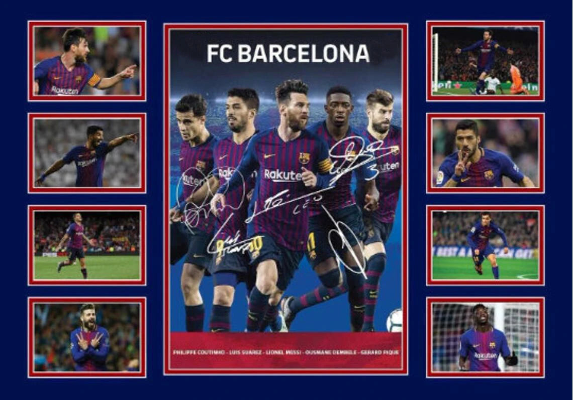 Famous Modern Football Player and Signature Poster Wall Decor B-Messi Sport Stars Canvas Painting For Boys' Room Fans Gift
