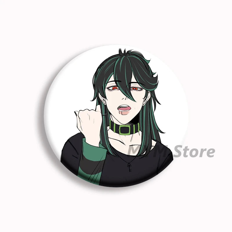 The Kid at The Back Soft Button Pin Solivan Brugmansia Brooches Sol Anime Badge Bag Decor Accessories Jewelry Fans Collect Gifts