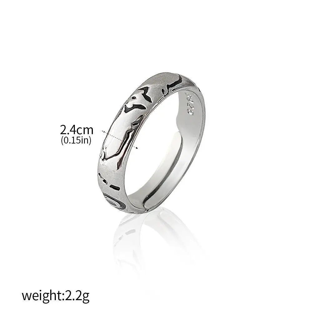Anime Jujutsu Kaisen Yuta Okkotsu Rings Cosplay Props Men Women Couple Lover Ring Jewelry Accessories Gifts