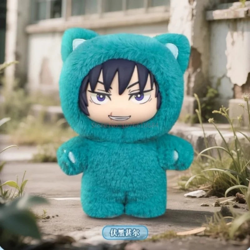 Authentic Eaki Jujutsu Kaisen Season 2 Cat Park Party Gojo Satoru Blind Box Plush Doll Pendant Model Collection Boy Girl Gift