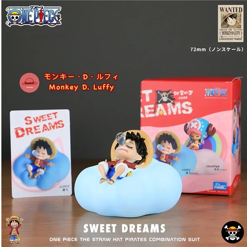Anime One Piece Sweet Dreams Series Luffy Rechargeable LED Humanoid Night Light Model Ornament Display Children's Gift