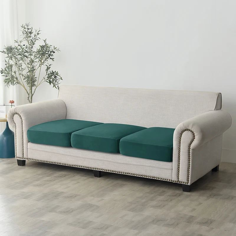 1pc Plush Sofa Slipcover Anti-slip Elastic Sofa Cover for Bedroom Office Living Room Home Decor Couch Cover Furniture Protector