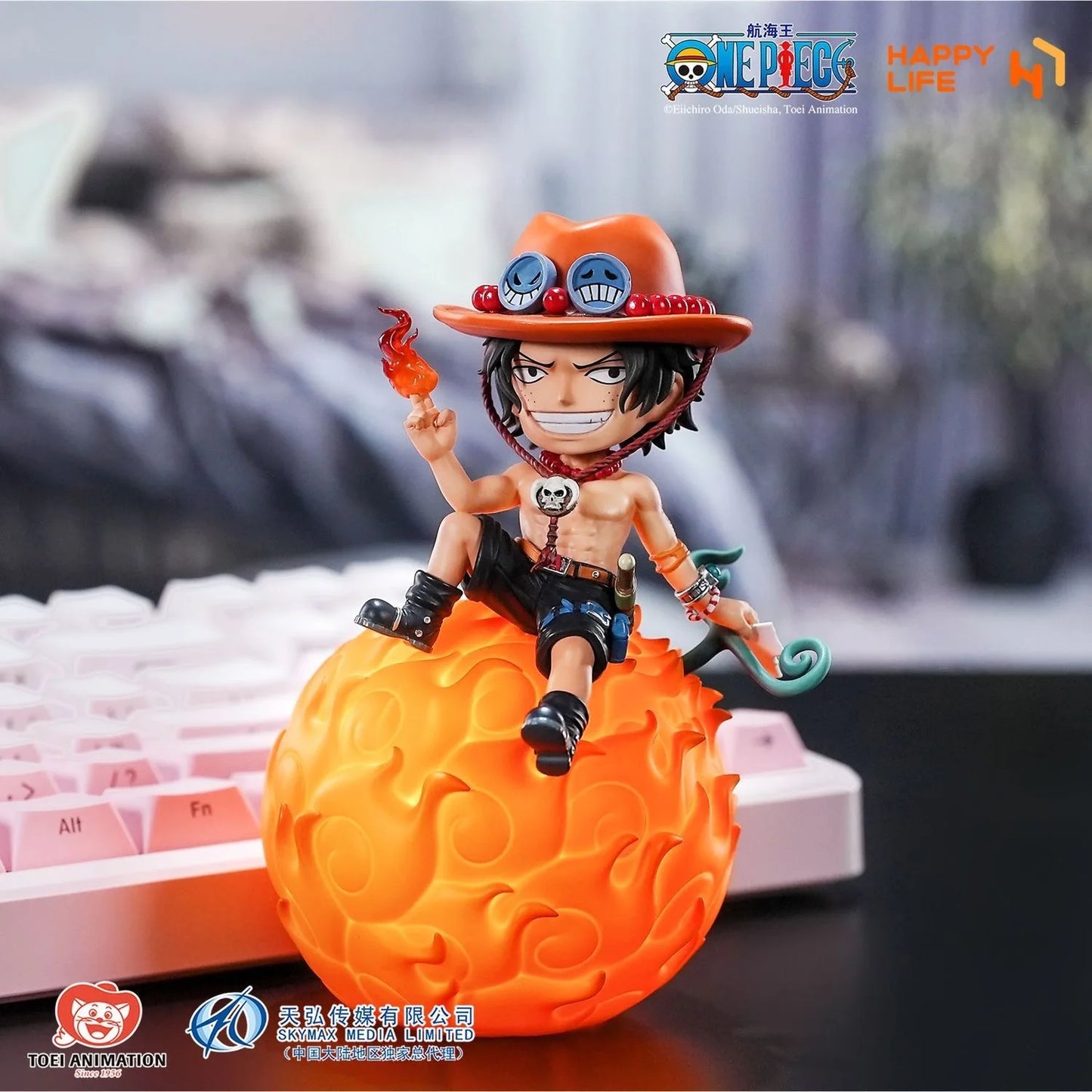 Anime One Piece Devil Fruit Night Light Nika Luffy Cute Figure  Robin Ace Chopper Voice-Controlled Night Light Desktop Ornament