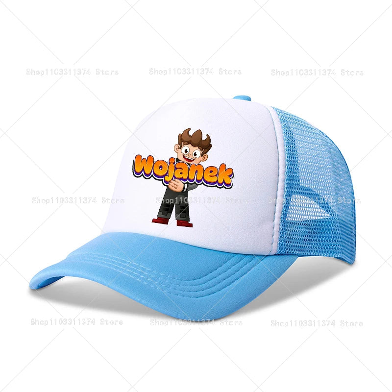 Wojans Team Baseball Cap Girls Boys Summer Sunshade Mesh Hats Anime Printed Decoration Caps Adjustable Adult Sportswear Hat Gift