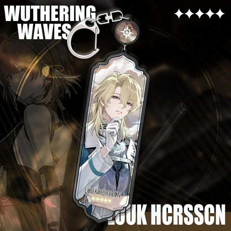 New Wuthering Waves Hiyuki Denia Aemeath Mornye Keychain Cartoon Anime Strip Pendant Keyring Backpack Jewelry Cute Gift