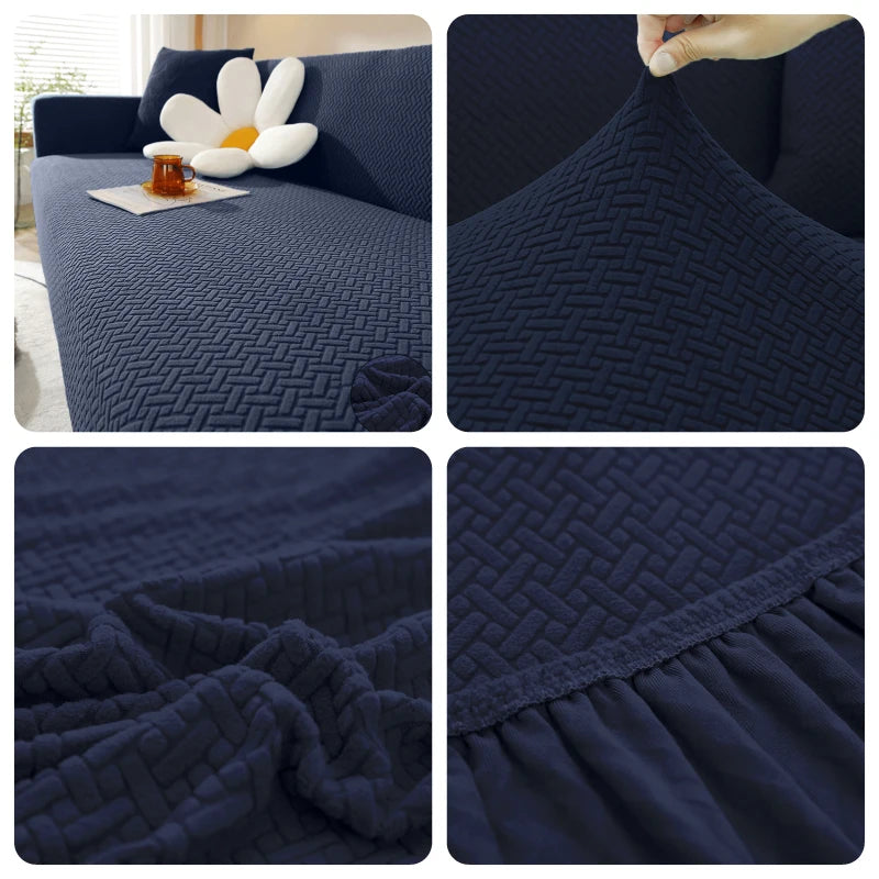 Elastic Jacquard Fabric Sofa Cover Stretch Couch Cover Sectional L Shape Sofa Slipcover Corner Case For Home 1/2/3/4/5 Seaters