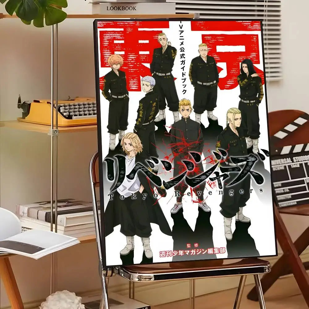 Japan Anime Tokyo Revengers Poster art canvas HD aesthetic Printing Paper Wall Art for Living Room Bar fashion Home Decor