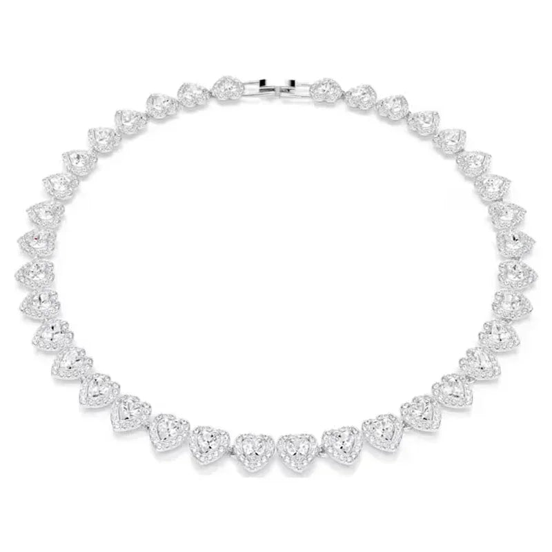 Good Brand Silver Color Ariana Grande Tennis Necklace Women Romantic Luxury Gift Jewelry Set Jewelry Sets 925 sterling silver