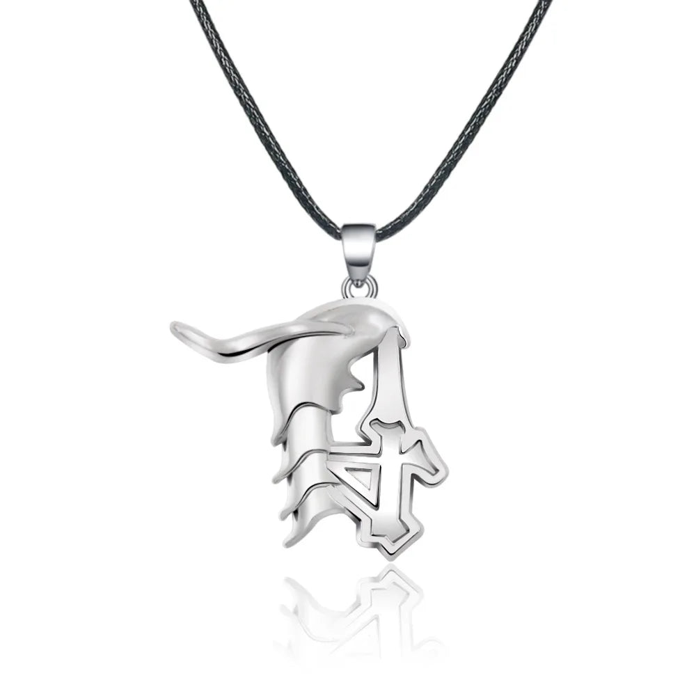 Anime BLEACH Kurosaki Ichigo False Mask Cosplay Necklace Keychain Grimmjow Necklace Cosplay Accessories Man Woman Jewelry Gifts