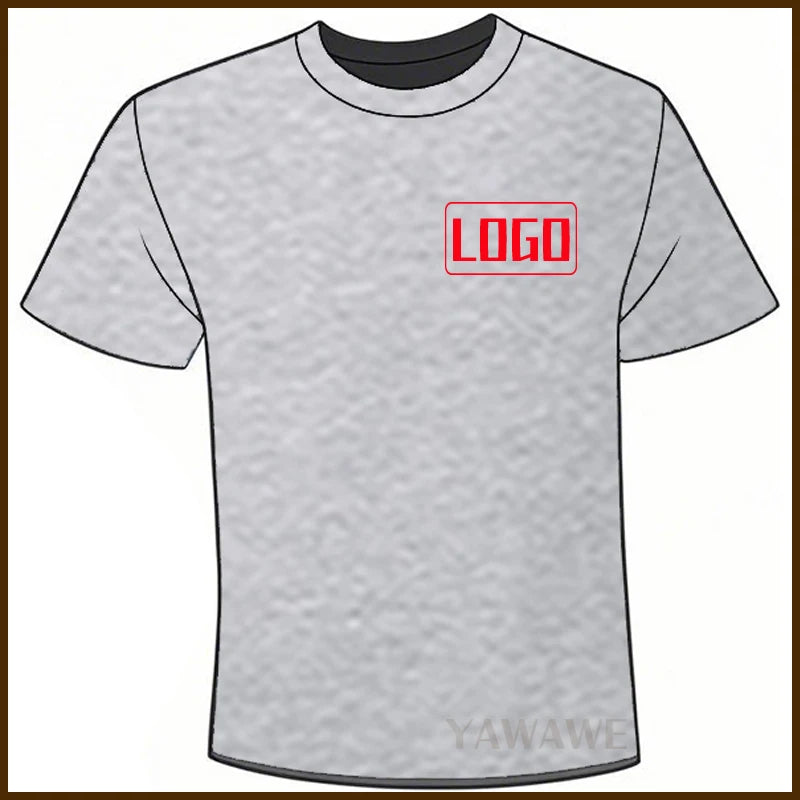 For man Text here Fashionable summer t shirt Custom Design Here Short Sleeve Daily Wear Tailor-made Oneck Rock tees Personalized