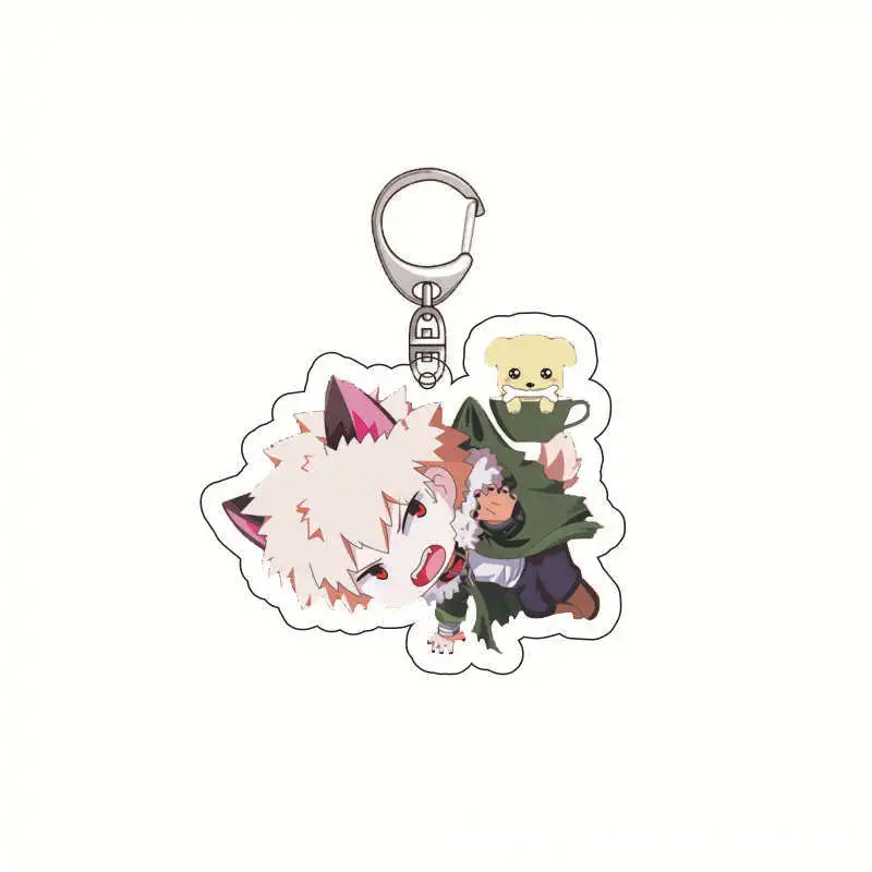 My Hero Academia Acrylic Keychain Izuku Midoriya Shoto Todoroki Anime Keychain Creative School Keychain Anime Accessories Cute