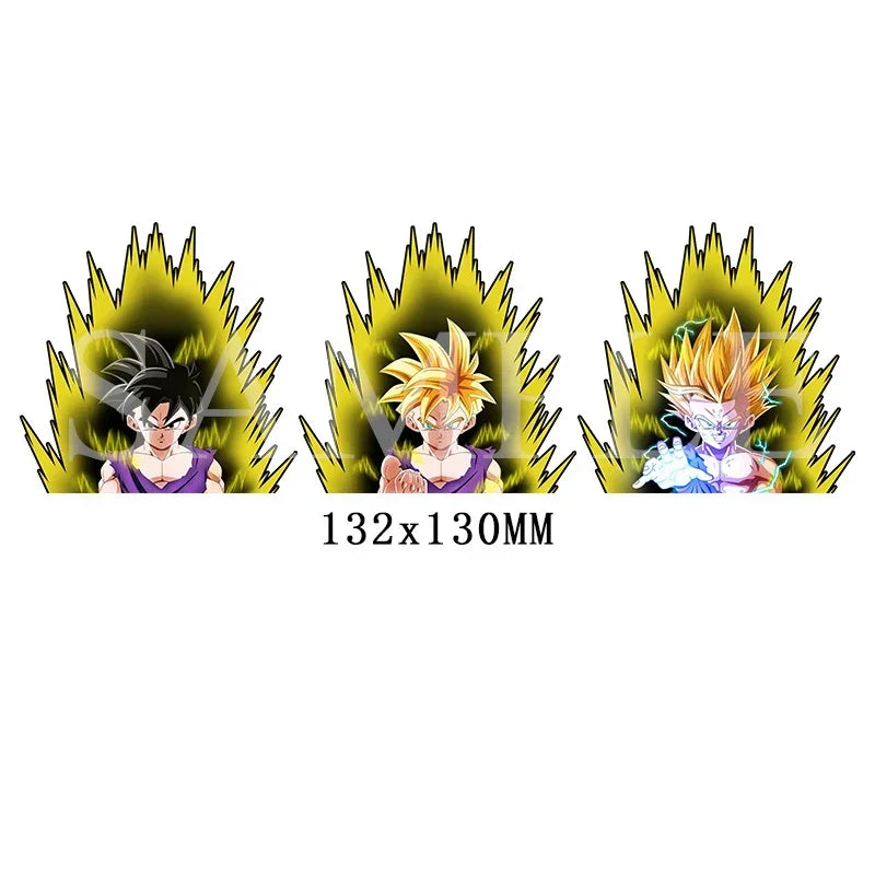 DRAGON BALL NARUTO Anime 3D Lenticular Sticker Goku, Vegeta Waterproof Decals for Car Refrigerator Skateboard Etc.kid's Gifts