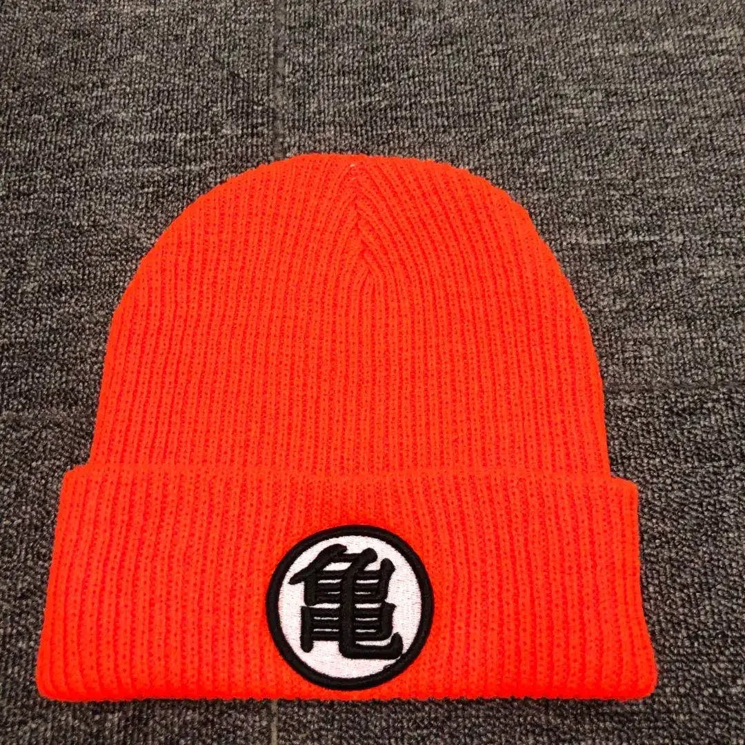 Dragon Ball Embroidery Anime Cartoon Beanie Hat Women Men Knitted Warm Winter Hats Solid Hip-hop Casual Cuffed Beanies Bonnet