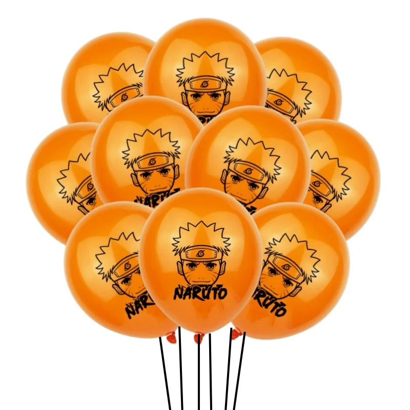 Cartoon NARUTO Latex Balloons Set Children's Birthday Party Balloon Cup Balloon Decorations Helium Naruto Baby Shower Balloons