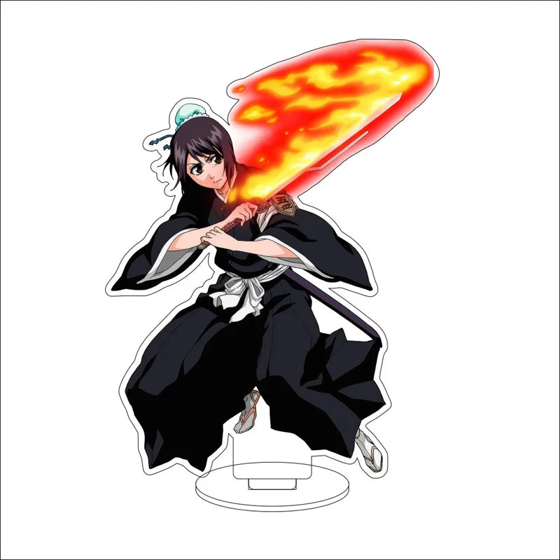 Anime BLEACH Acrylic Stand Ornaments Ogawa Michiru Kurosaki Isshin Kurosaki Yuzu Figure Stand Gifts