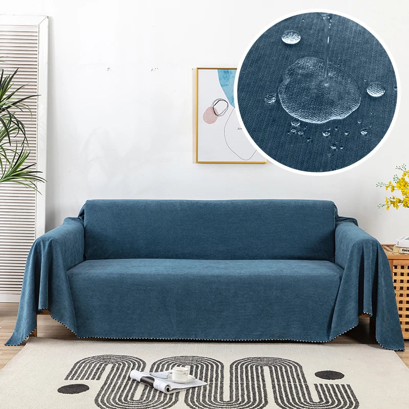 Waterproof Sofa Towel Solid Colour High Quality Sofa Cover Multifunctional Dustproof Durable Sofa Towel For Living Room Decor