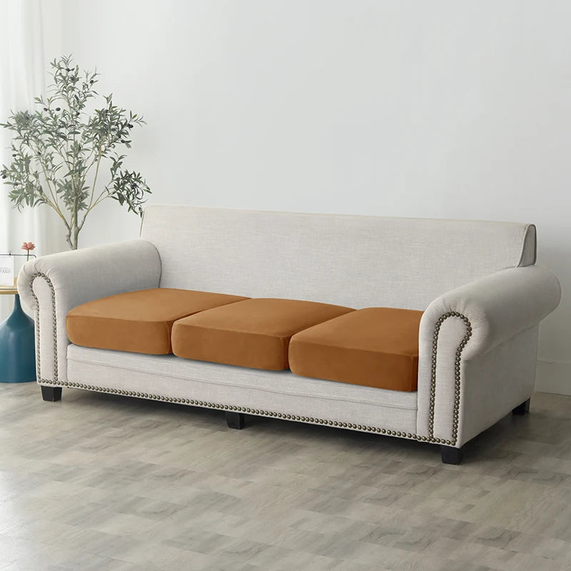 1pc Plush Sofa Slipcover Anti-slip Elastic Sofa Cover for Bedroom Office Living Room Home Decor Couch Cover Furniture Protector