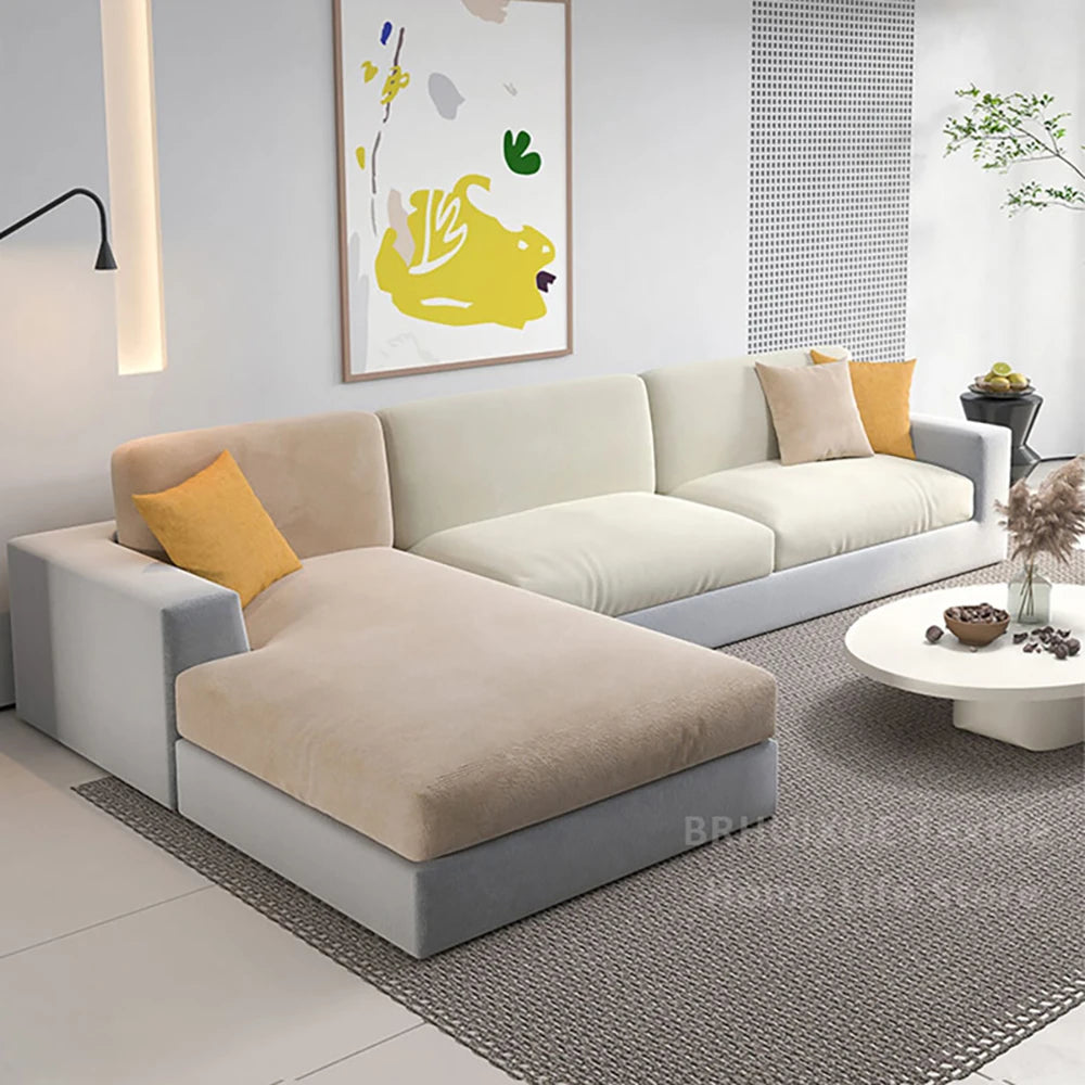 Super Soft Velvet Sofa Seat Cushion Cover Plain Color Stretch Thicken Sofa Cover Sectional Couch L Shape Corner Armchair Covers