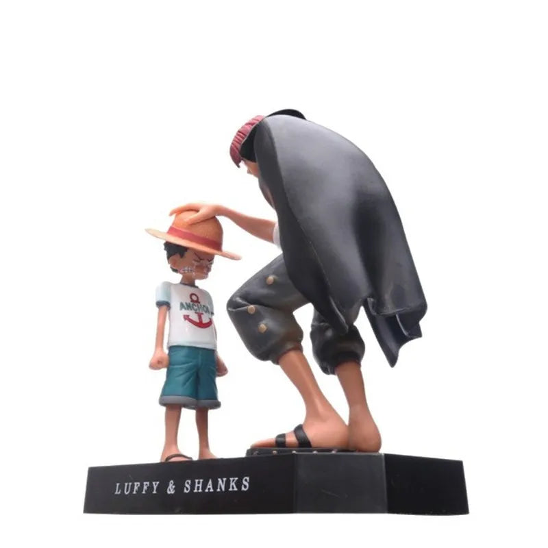 18cm One Piece Straw Hat Luffy Anime Action Figure Model Trendy Toy Desktop Collection Ornament Static Statue Doll Creative Gift