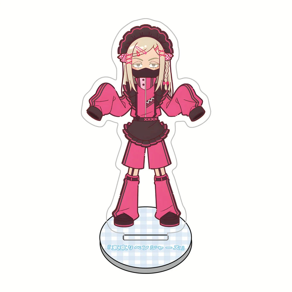 10cm Tokyo Revengers Maid Outfit Acrylic Stand Figures Keychain Anime Collectible Merch Desktop Decoration Fan Gift