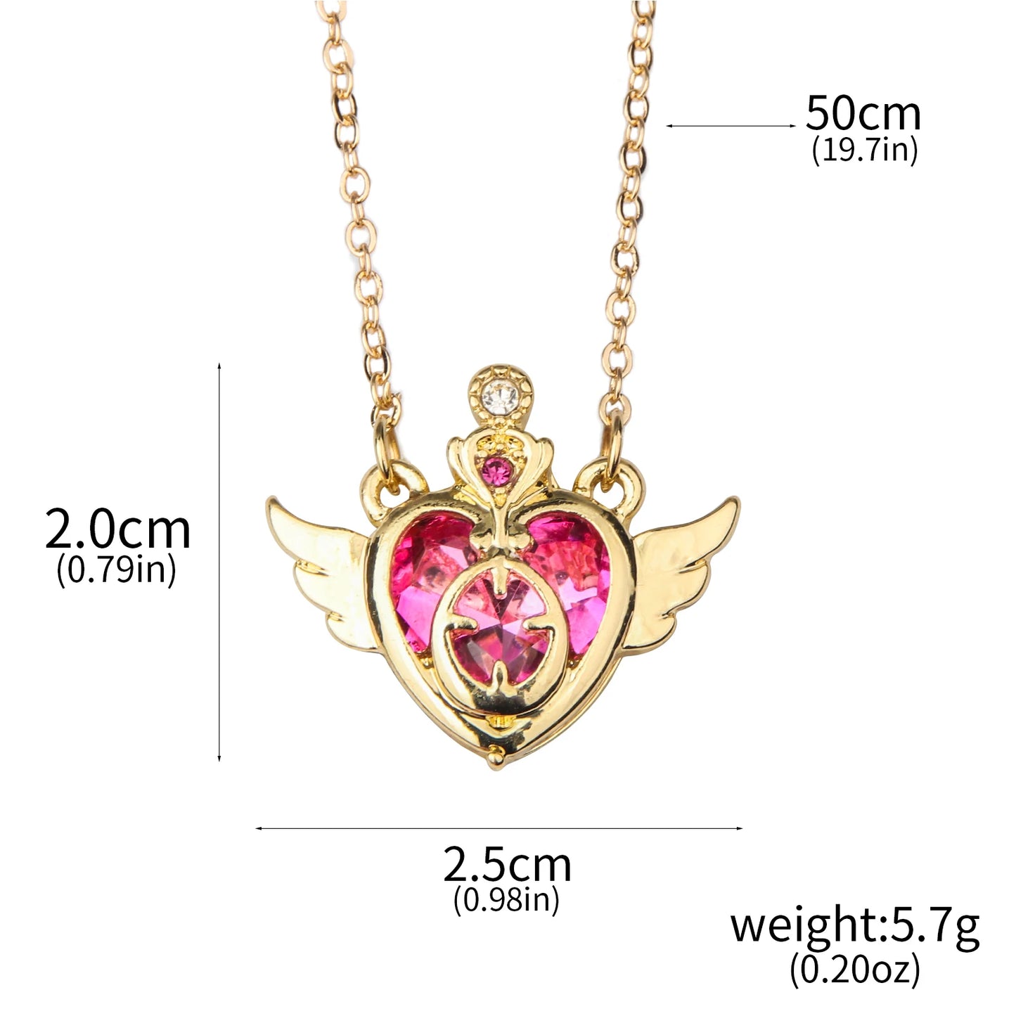 5PCS/SET Anime Cute Moon Tsukino Usagi Necklace for Women Girl Cartoon Enamel Magic Necklace Aino Minako Cosplay Jewelry Gifts