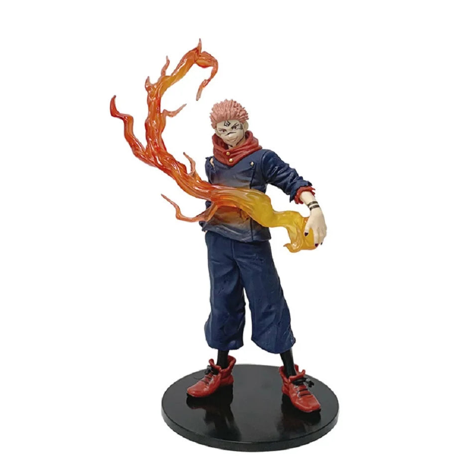 22cm Anime Jujutsu Kaisen Peripheral Figure Itadori Yuji Ryomen Sukuna Sukuna Action Model PVC Statue Decor Collection Toy Gift