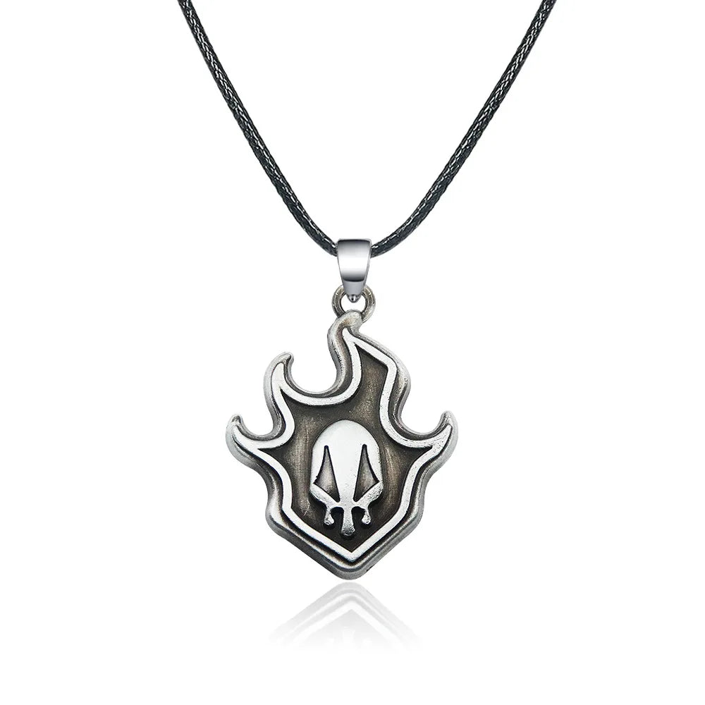 Anime BLEACH Kurosaki Ichigo False Mask Cosplay Necklace Keychain Grimmjow Necklace Cosplay Accessories Man Woman Jewelry Gifts