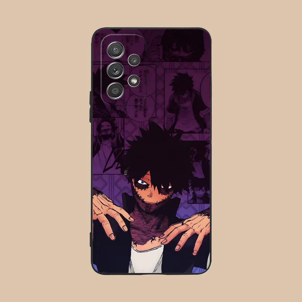 My Hero Academia Dabi Phone Case for Samsung Galaxy A73 72 71 70 56 55 54 53 52 36 35 34 23 16 15 5G Colour Protective Pretty