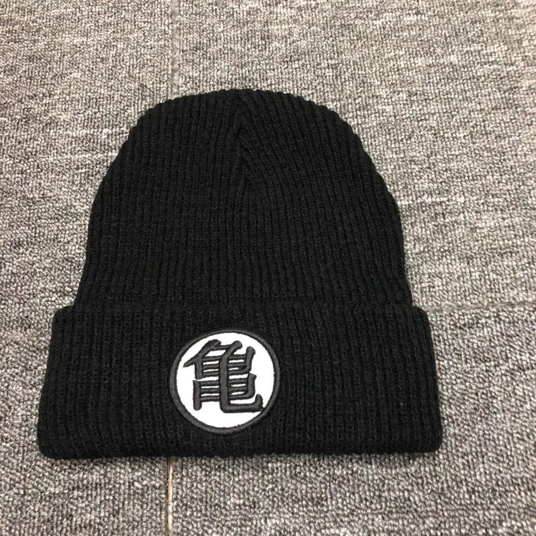 Dragon Ball Embroidery Anime Cartoon Beanie Hat Women Men Knitted Warm Winter Hats Solid Hip-hop Casual Cuffed Beanies Bonnet