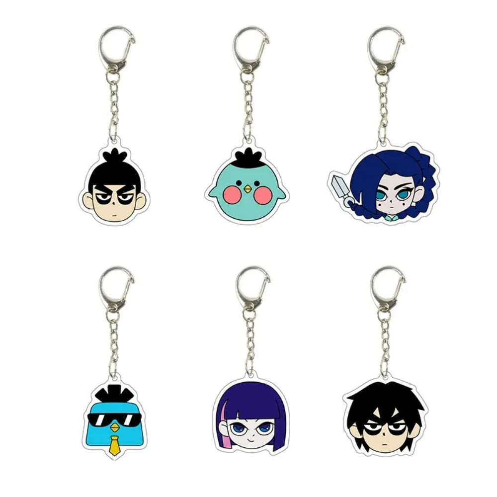 Anime Killer Seven Scissor Seven Acrylic Keychain Killer Seven Pendant Girl Boy Cartoon Cute Cool Keyring Jewelry Fan Collection