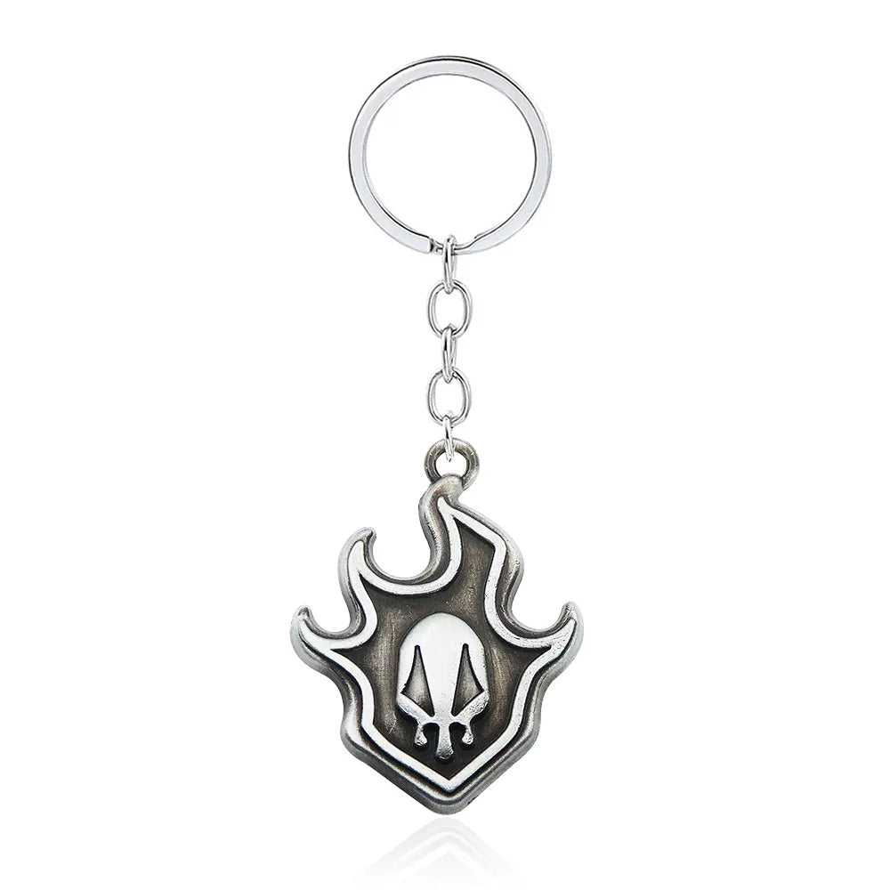 Anime BLEACH Kurosaki Ichigo False Mask Cosplay Necklace Keychain Grimmjow Necklace Cosplay Accessories Man Woman Jewelry Gifts