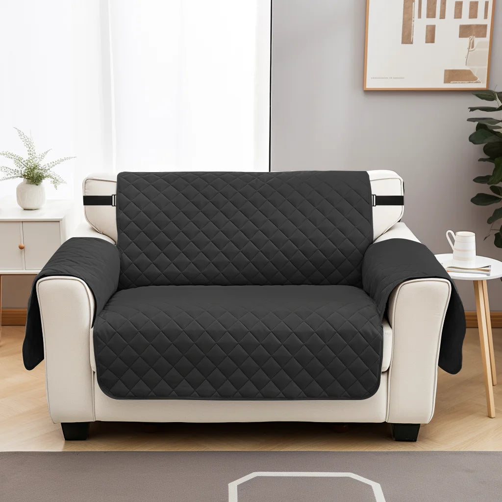 Sofa Covers Waterproof Sofa Slipcovers 1/2/3/4 Seater Non Slip Cover for Kids Pets Washable Sofa Protector with Elastic Strap