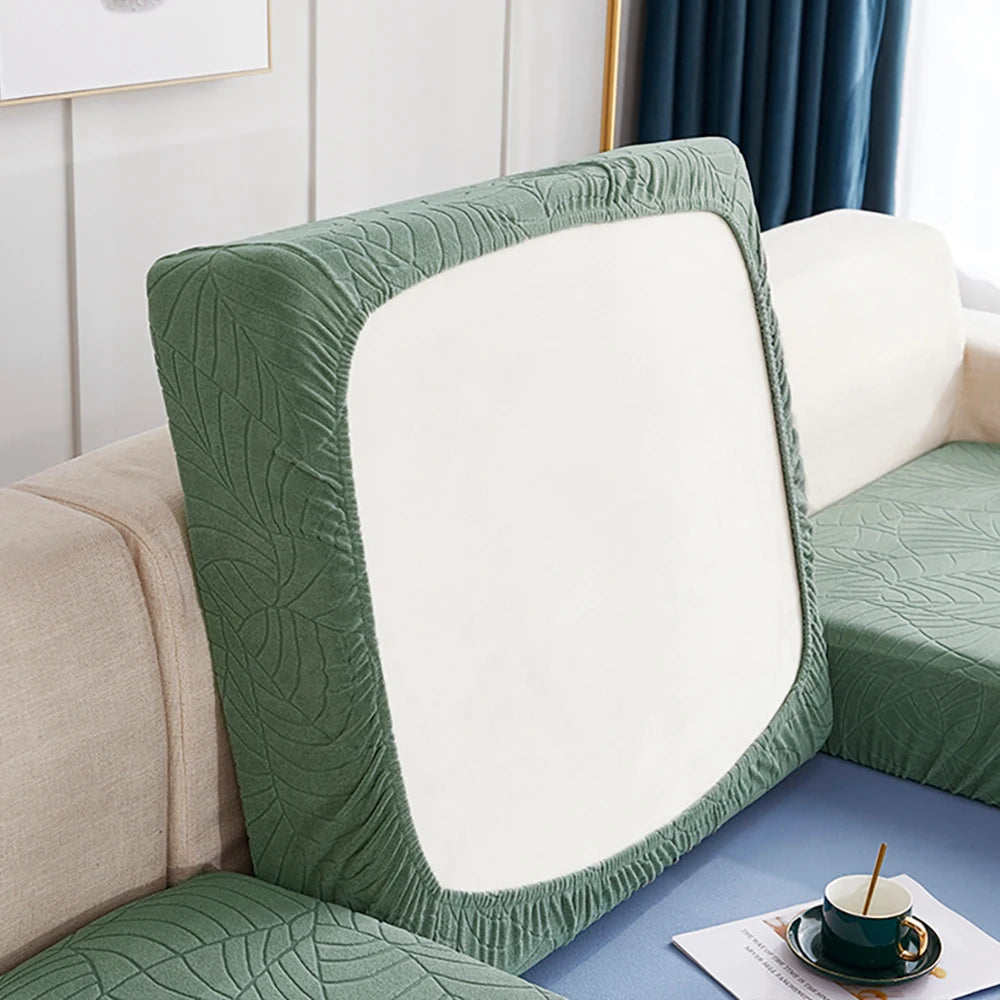 Waterproof Stretch Sofa Cushion Cover Jacquard Fabric Pure Sofa Cover Removable Protector Couch Cover Chaise Lounge Living Room