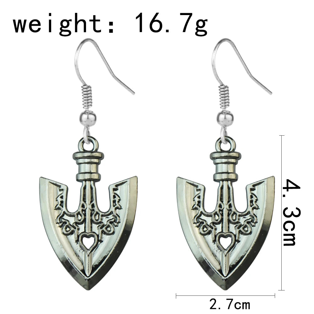 Anime JOJOS BIZARRE ADVENTURE Earring Drop Dangle Earring For Women Trendy Unisex Cosplay Props Jewelry Gifts