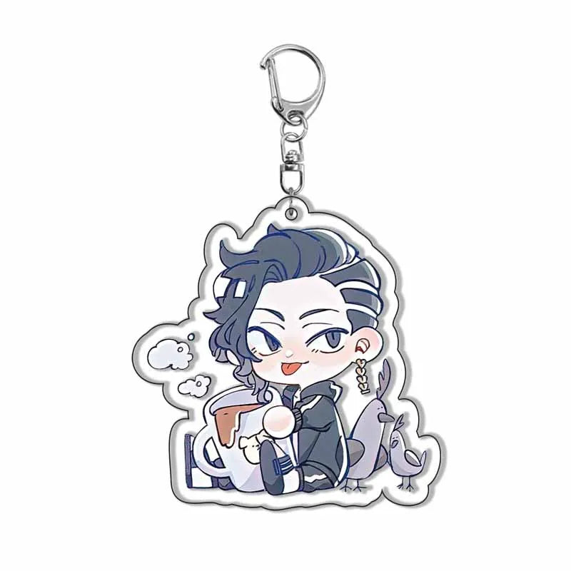 Anime Figure Tokyo Revengers Acrylic Keychain Haitani Original Manjiro Baji Keisuke Draken Cosplay Cute Keyring Fans Gifts New