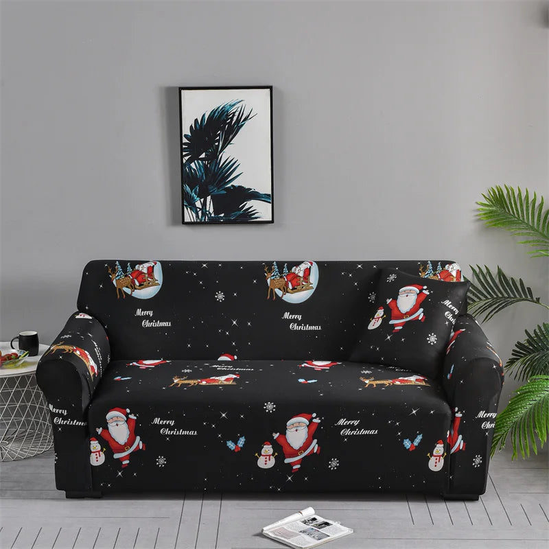 Christmas decoration Sofa Cover Stretch Modern Chair Couch Cover Sofa Covers for Living Room Furniture Protector 1/2/3/4 Seater