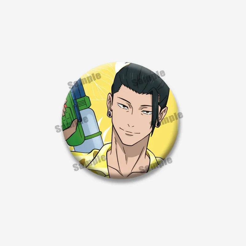 Creativity Cartoon Figure Suguru Geto Badges Funny Anime Icon Brooch Enamel Pin Backpack Clothing Jewelry Accessories Toys Gifts