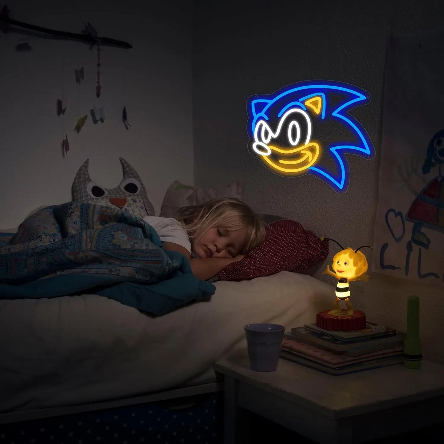 Anime Neon Signs USB Powered Dimmable LED Neon Light for Kids Bedroom Game Room Man Cave Wall Decor Chirstmas Birthday Gift