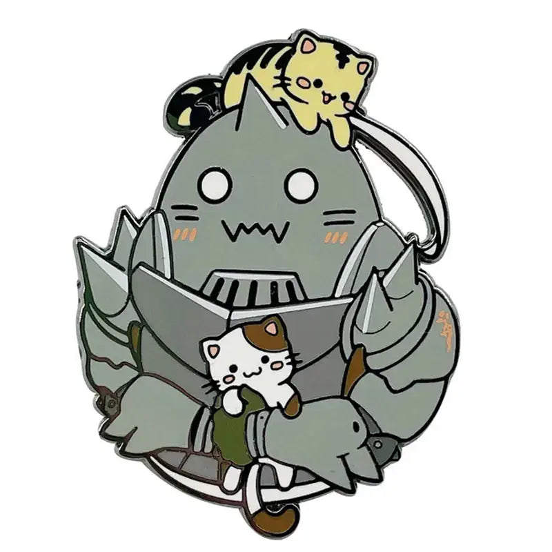 Japanese Animation Fullmetal Alchemist Enamel Pins Cartoon Anime Metal Brooch Badge Fashion Jewellery Backpack