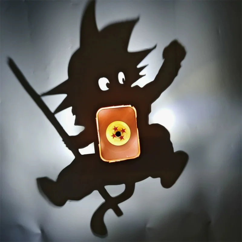 Anime Kaito Conan Goku Shadow Light Projector Lamp Creative Atmosphere Night Light Surprise Gift Friends Besties Decoration Toys