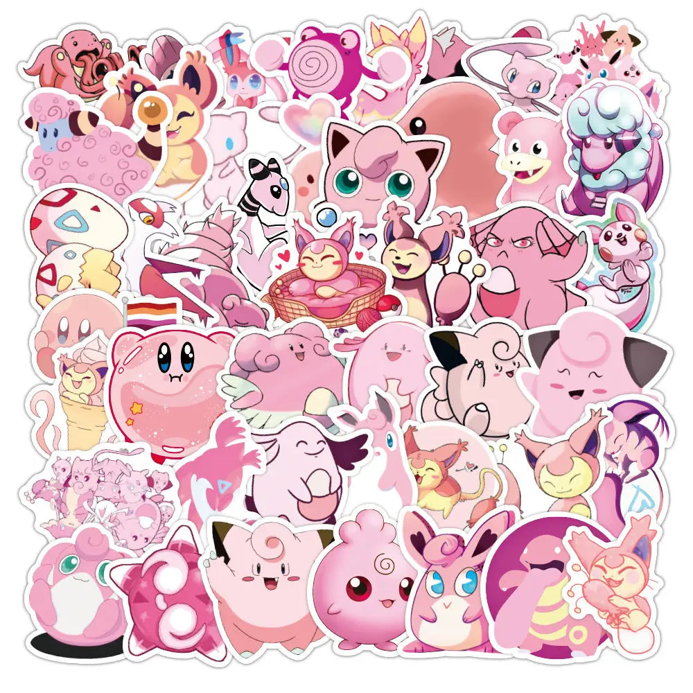 Pokemon Pikachu Waterproof Sticker Pack – Laptop & Phone Decals