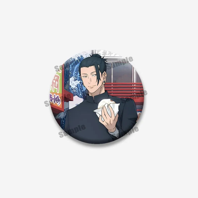 Creativity Cartoon Figure Suguru Geto Badges Funny Anime Icon Brooch Enamel Pin Backpack Clothing Jewelry Accessories Toys Gifts