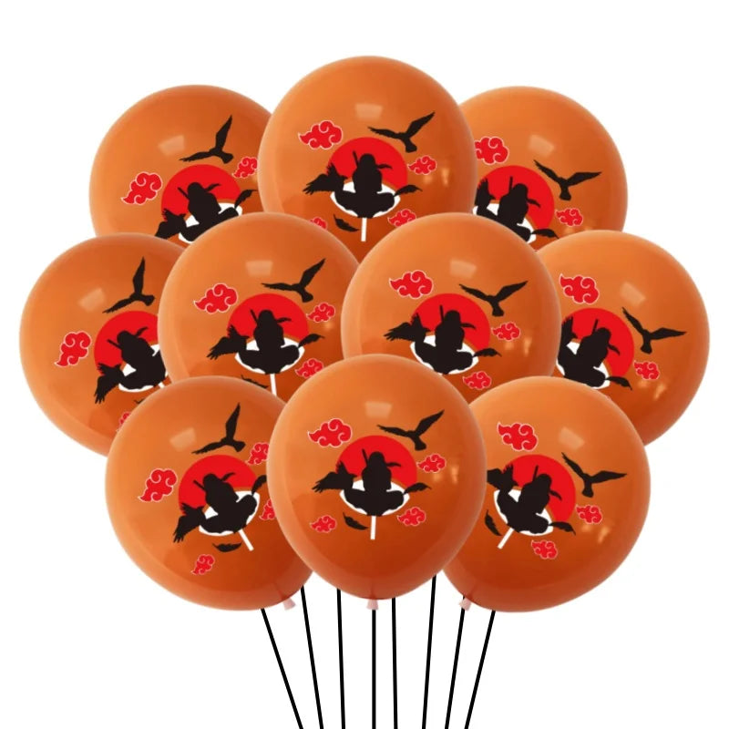 Cartoon NARUTO Latex Balloons Set Children's Birthday Party Balloon Cup Balloon Decorations Helium Naruto Baby Shower Balloons